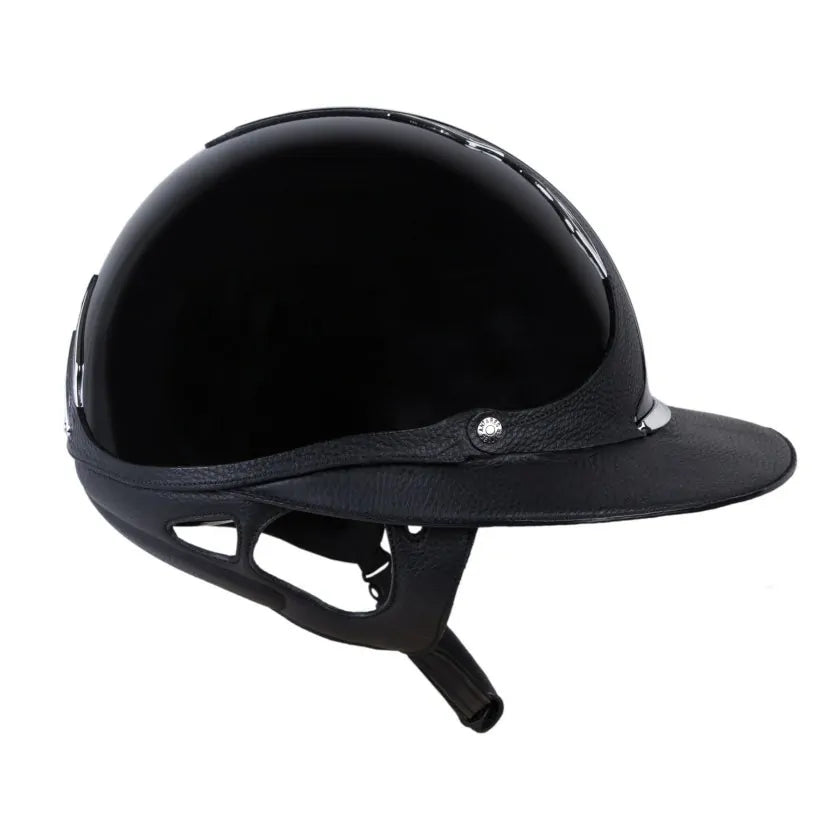 Antares Premium Glossy Eclipse Helmet Black Swarovski